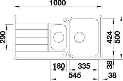 BLANCO CLASSIMO 6 S-IF spoelbak RVS 525328