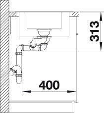 BLANCO CLASSIMO 6 S-IF spoelbak RVS 525328