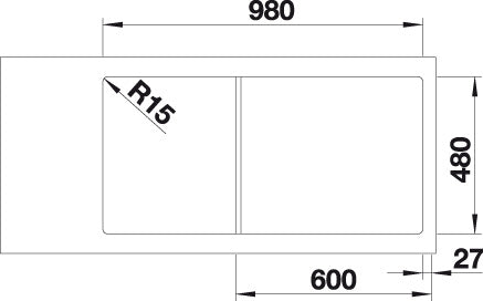 BLANCO CLASSIMO XL 6 S-IF spoelbak RVS 525327