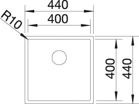 BLANCO CLARON 400-IF Spoelbak RVS 521572