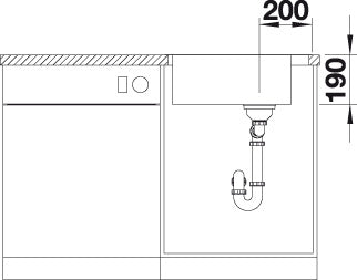 BLANCO CLARON XL 60-IF/A SteamerPlus Spoelbak RVS 521641