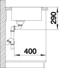 BLANCO CLARON XL 60-IF SteamerPlus Spoelbak RVS 521595