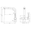 Caressi Black Line Keukenkraan CA1108BKU ECO