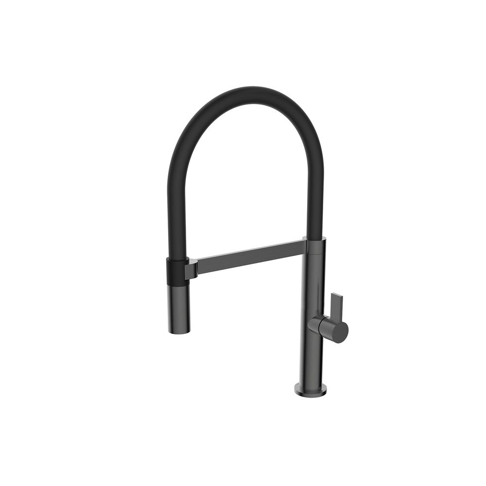 Caressi Gun Metal Line Keukenkraan CA1112GM ECO Flexibele Uitloop