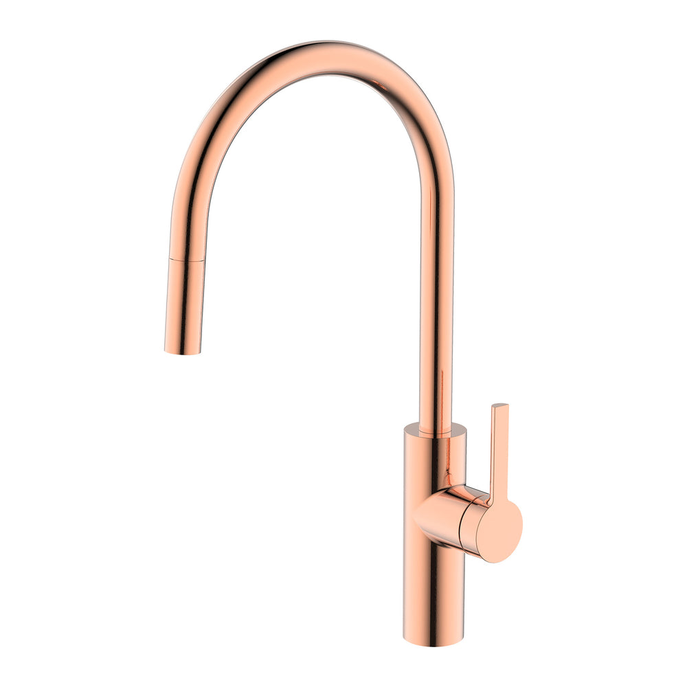 Caressi Copper Line Keukenkraan CA1114COU ECO Uittrekbare Uitloop