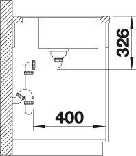 BLANCO DALAGO 5-F Spoelbak Graniet zwart 525872