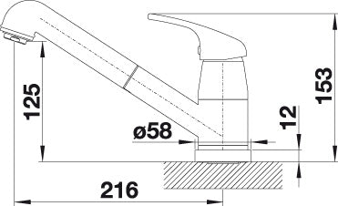 BLANCO DARAS-S-F keukenkraan messing chroom 521752