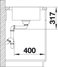 BLANCO DINAS XL 6 S Compact spoelbak RVS 525121