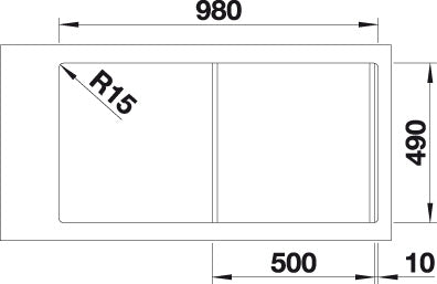 BLANCO DIVON II 5 S-IF spoelbak RVS 521659