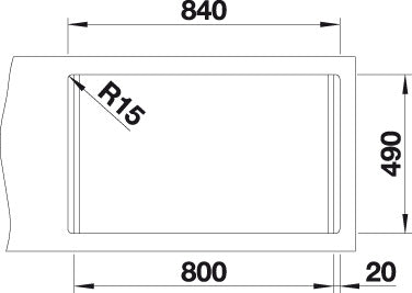 BLANCO DIVON II 8-IF Spoelbak RVS 521663