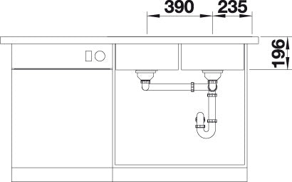 BLANCO DIVON II 8-IF Spoelbak RVS 521663