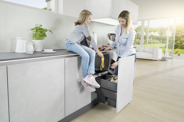 Hailo Cargo - Synchro - Front - 44 Liter Donkergrijs Voor frontdeurkasten