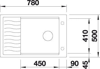 BLANCO ELON XL 6 S spoelbak Graniet zwart 525882