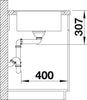 BLANCO ELON XL 6 S-F spoelbak Graniet zwart 525884