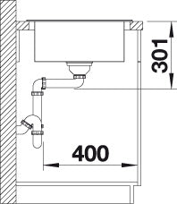 BLANCO ELON XL 8 S spoelbak Graniet zwart 525886