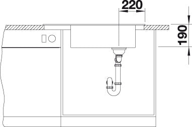 BLANCO ELON XL 8 S spoelbak Graniet zwart 525885