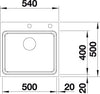 BLANCO ETAGON 500-IF/A Spoelbak RVS 521748