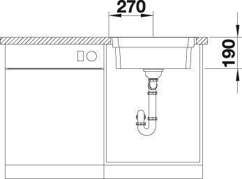 BLANCO ETAGON 500-IF/A Spoelbak RVS 521748
