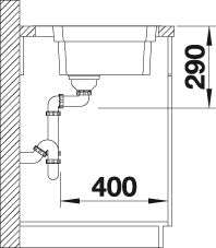 BLANCO ETAGON 500-IF/A Spoelbak RVS 521748