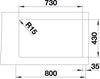 BLANCO ETAGON 700-IF Spoelbak RVS 524272