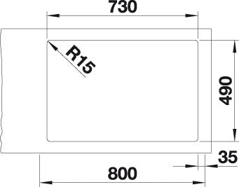 BLANCO ETAGON 700-IF/A Spoelbak RVS 524274