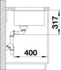 BLANCO ETAGON 700-U Spoelbak Graniet zwart 525891