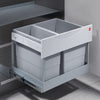 Hailo Tandem-S-Plus-Automatic - 30 liter Hailo Grijs/Zilver Voor draaideurkasten