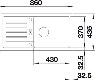 BLANCO FAVUM XL 6 S spoelbak Graniet antraciet 524233