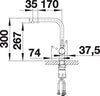 BLANCO FONTAS II keukenkraan messing silgranit-wit 523134