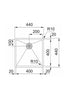 Franke Bolero Plus New R10 B2X 40x40 RVS Spoelbak