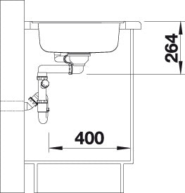 BLANCO LANTOS 9 E-IF spoelbak RVS 516277