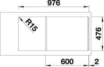 BLANCO LANTOS XL 6 S-IF spoelbak RVS 519709