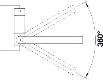 BLANCO LARESSA-F keukenkraan messing chroom 521545