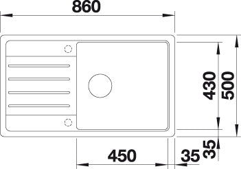 BLANCO LEGRA XL 6 S spoelbak Graniet zwart 526087