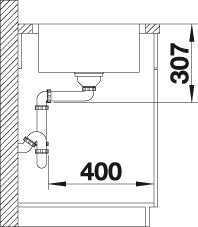 BLANCO LEMIS 45 S-IF spoelbak RVS 523031