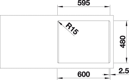 BLANCO LEMIS 6-IF Spoelbak RVS 525108