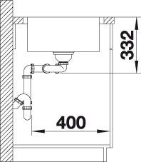 BLANCO LEMIS 8-IF Spoelbak RVS 523039