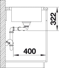 BLANCO LEMIS 8 S-IF spoelbak RVS 523037