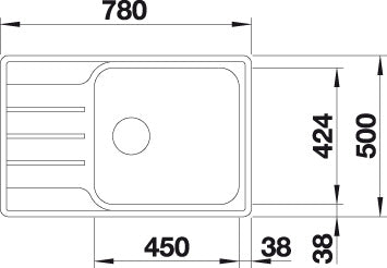 BLANCO LEMIS XL 6 S-IF Compact spoelbak RVS 525111