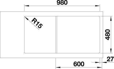 BLANCO LEMIS XL 6 S-IF spoelbak RVS 523035