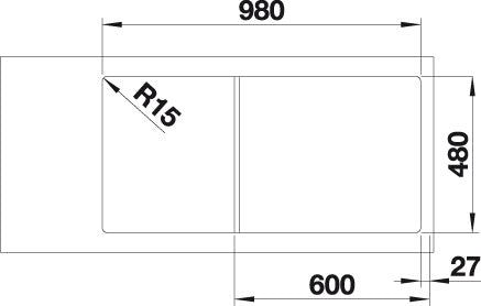 BLANCO LEMIS XL 6 S-IF spoelbak RVS 523034