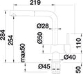 BLANCO LINUS-S keukenkraan messing chroom 512200