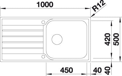 BLANCO LIVIT XL 6 S spoelbak RVS 518519