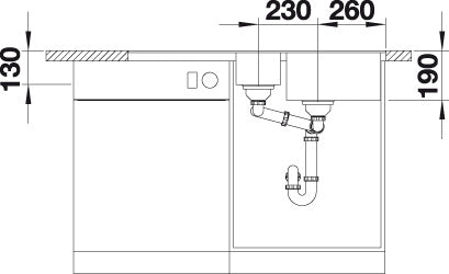 BLANCO METRA 6 S-F spoelbak Graniet café 519120