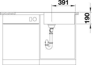 BLANCO METRA XL 6 S-F spoelbak Graniet wit 516522