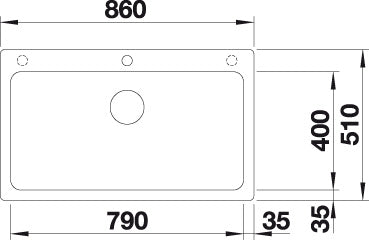 BLANCO NAYA XL 9 Spoelbak Graniet antraciet 521811