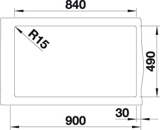 BLANCO NAYA XL 9 Spoelbak Graniet wit 521816