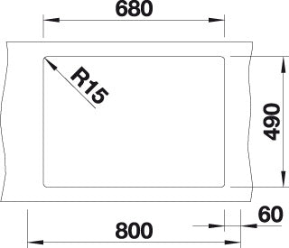 BLANCO PLEON 8 Spoelbak Graniet zwart 525957