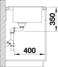 BLANCO PLEON 8 Spoelbak Graniet zwart 525957