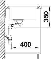 BLANCO PLEON 9 Spoelbak Graniet zwart 525958